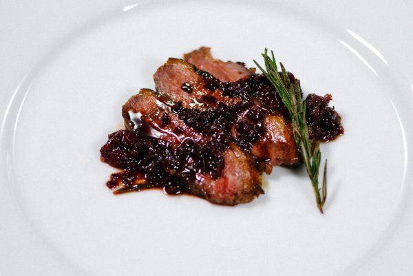 duck breast with sour cherries recipe on The Taste Edit