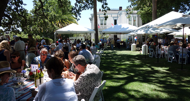 People sitting at tables