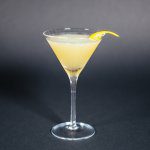 classic sidecar cocktail served in a martini glass