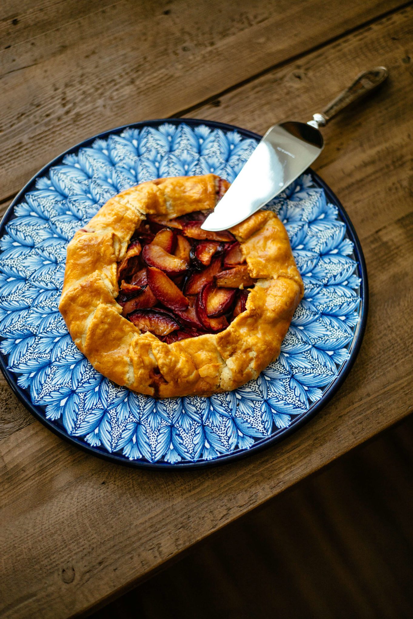 The Taste Edit made a rustic Plum stone fruit galette 