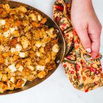 The Taste Edit loves making the best spicy sausage stuffing at thanksgiving