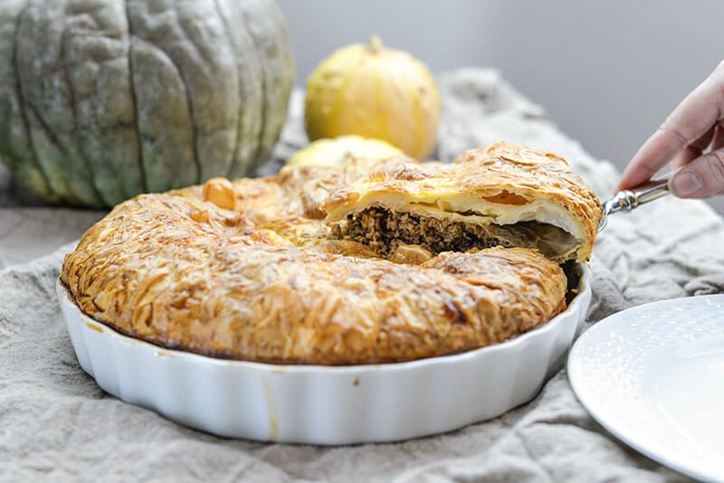 thanksgiving leftover turkey pie