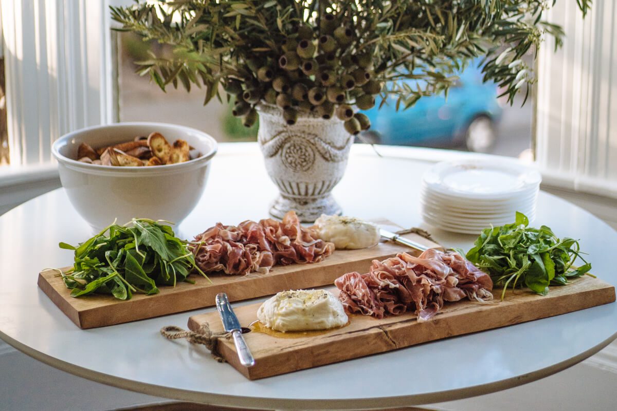burrata and charcuterie boards