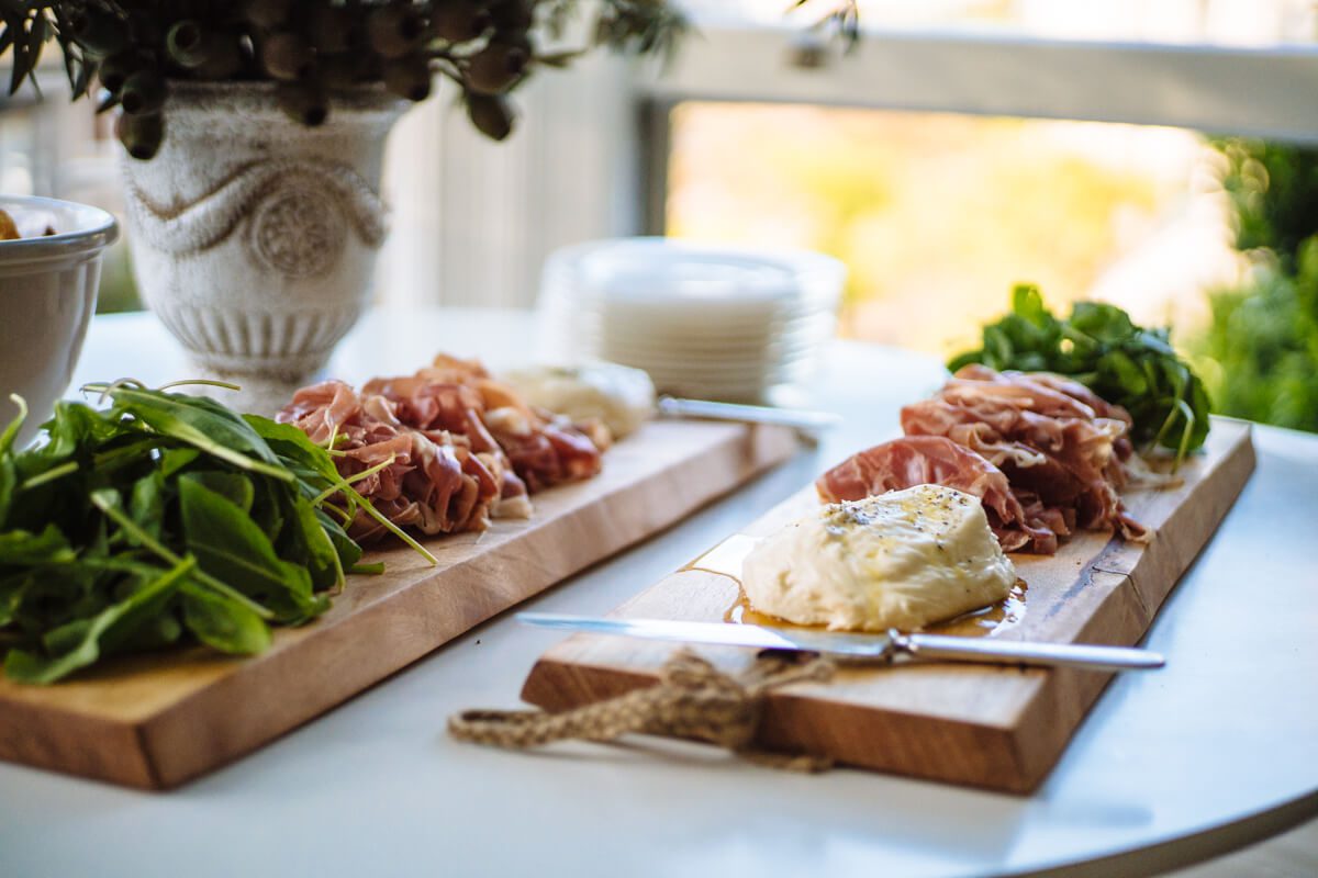 burrata and charcuterie boards