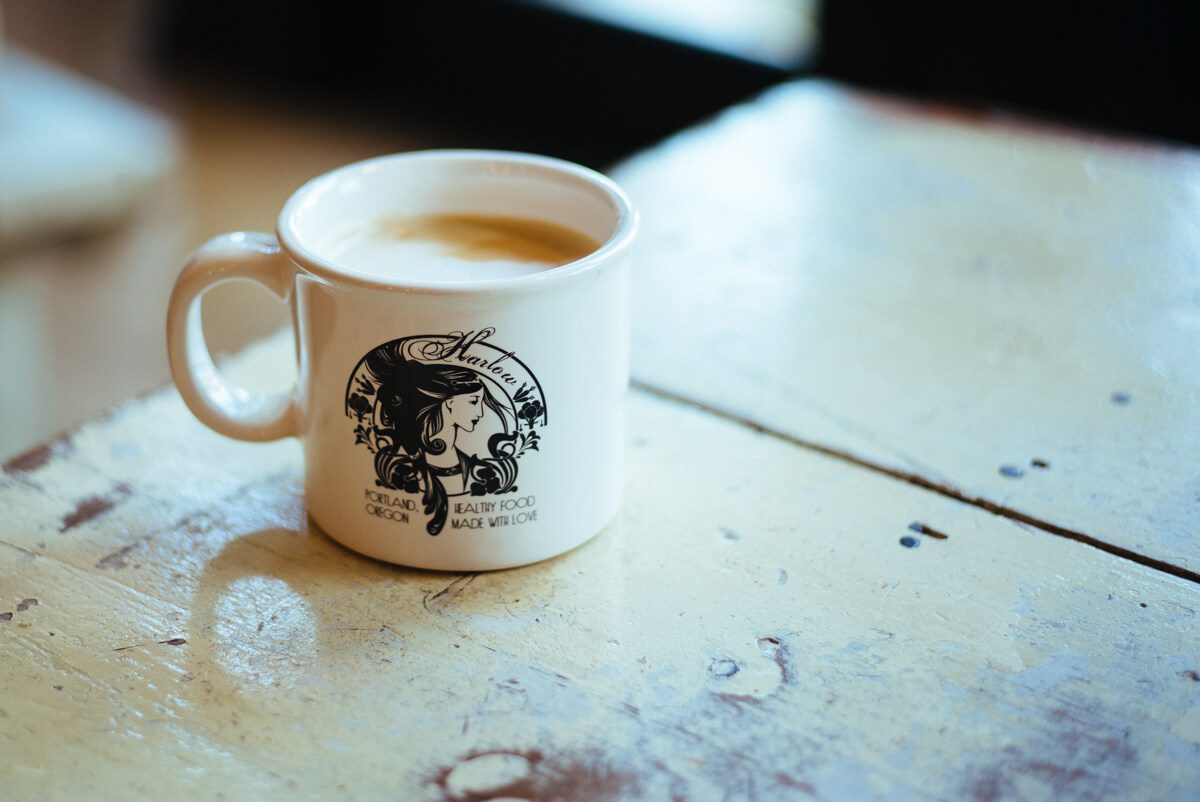 Grab a coffee or brunch at Harlow in Portland Oregon