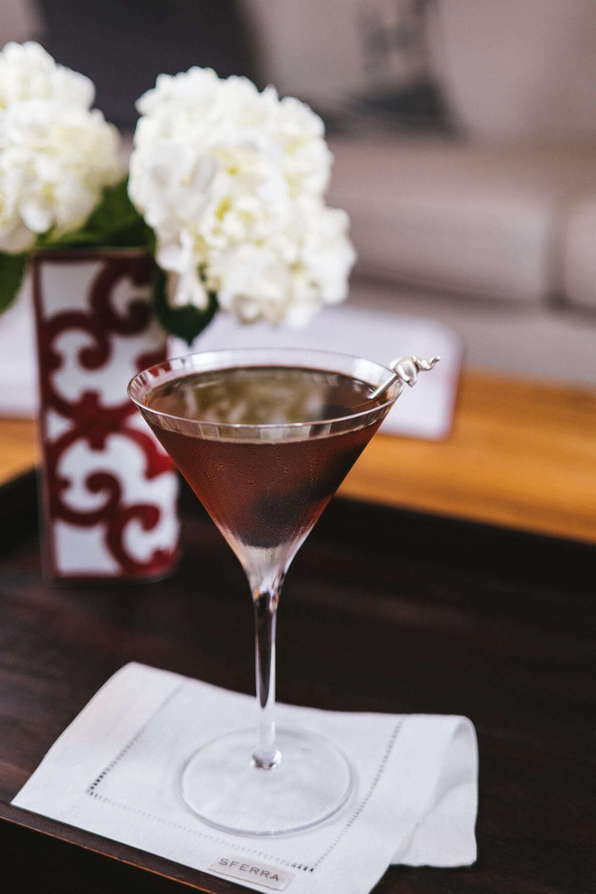 The Taste Edit's Classic Manhattan cocktail is made with whisky, vermouth, and luxardo cherries