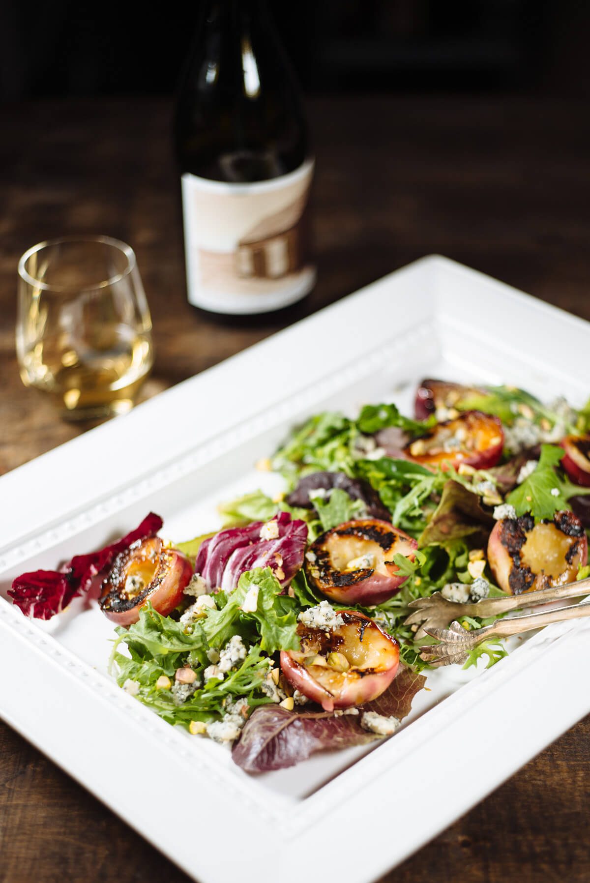 The Taste Edit's grilled stone fruit salad to pair with crawford family winery