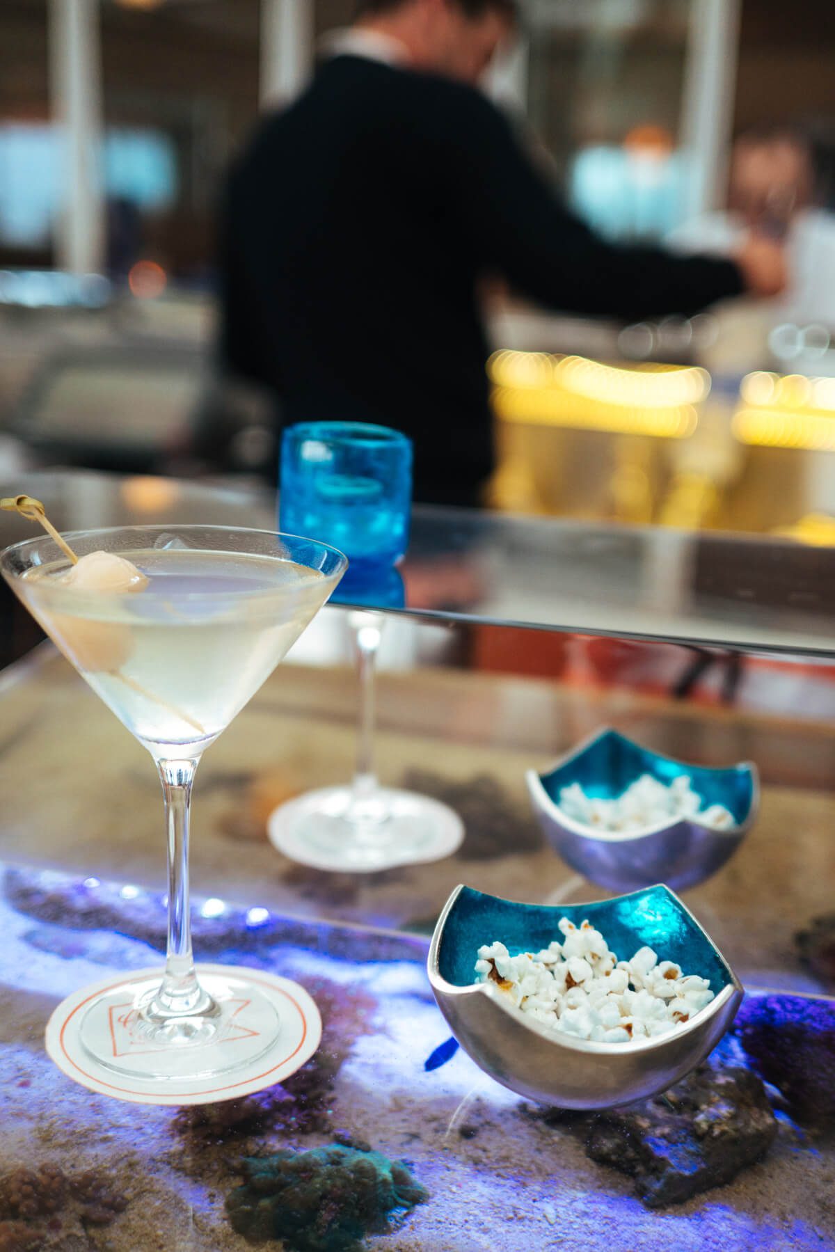 Lychee Martini at The Coral Reef Bar at the Coral Casino Beach and Cabana Club, Four Seasons Biltmore Santa Barbara