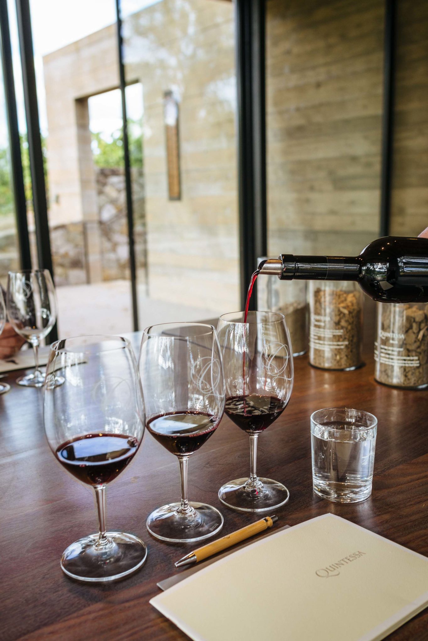 Taste at Quintessa winery in Napa Valley