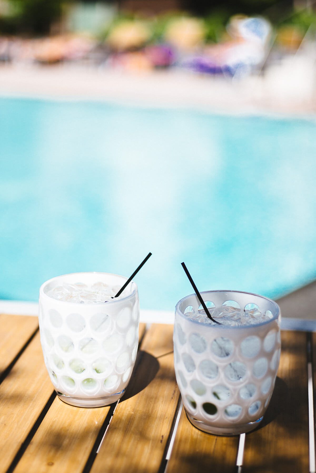 Drinking the best vodka tonics next to the pool are simple and refreshing in these tumblers.