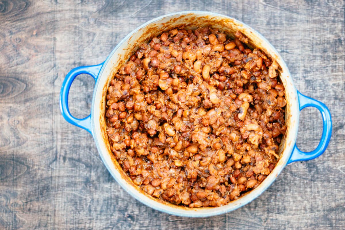 The barbecue baked beans at Zuzu are delicious and simple to make at home.