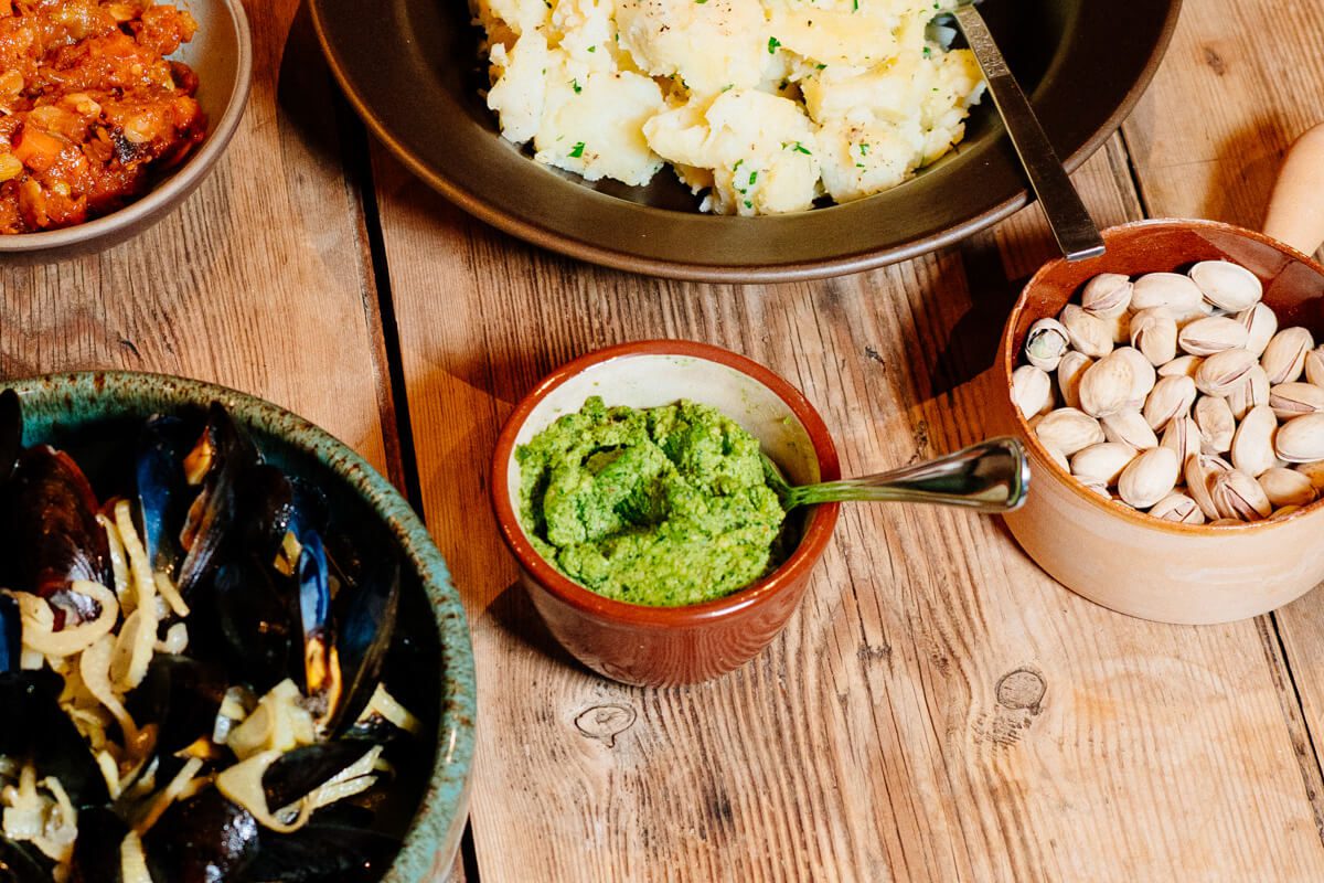 Arugula Walnut Pesto