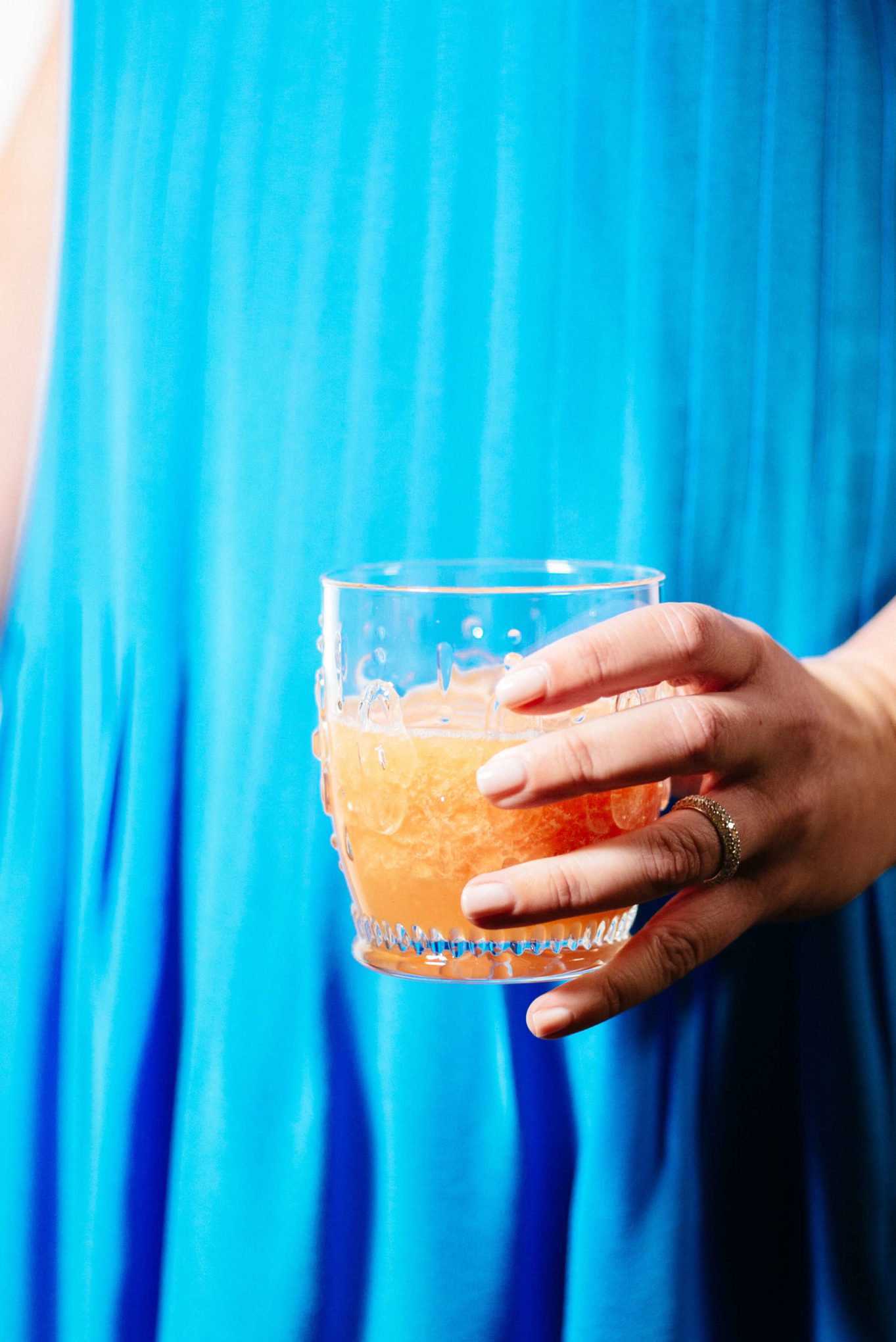 Drinking a Blood Orange and Prosecco Cocktail