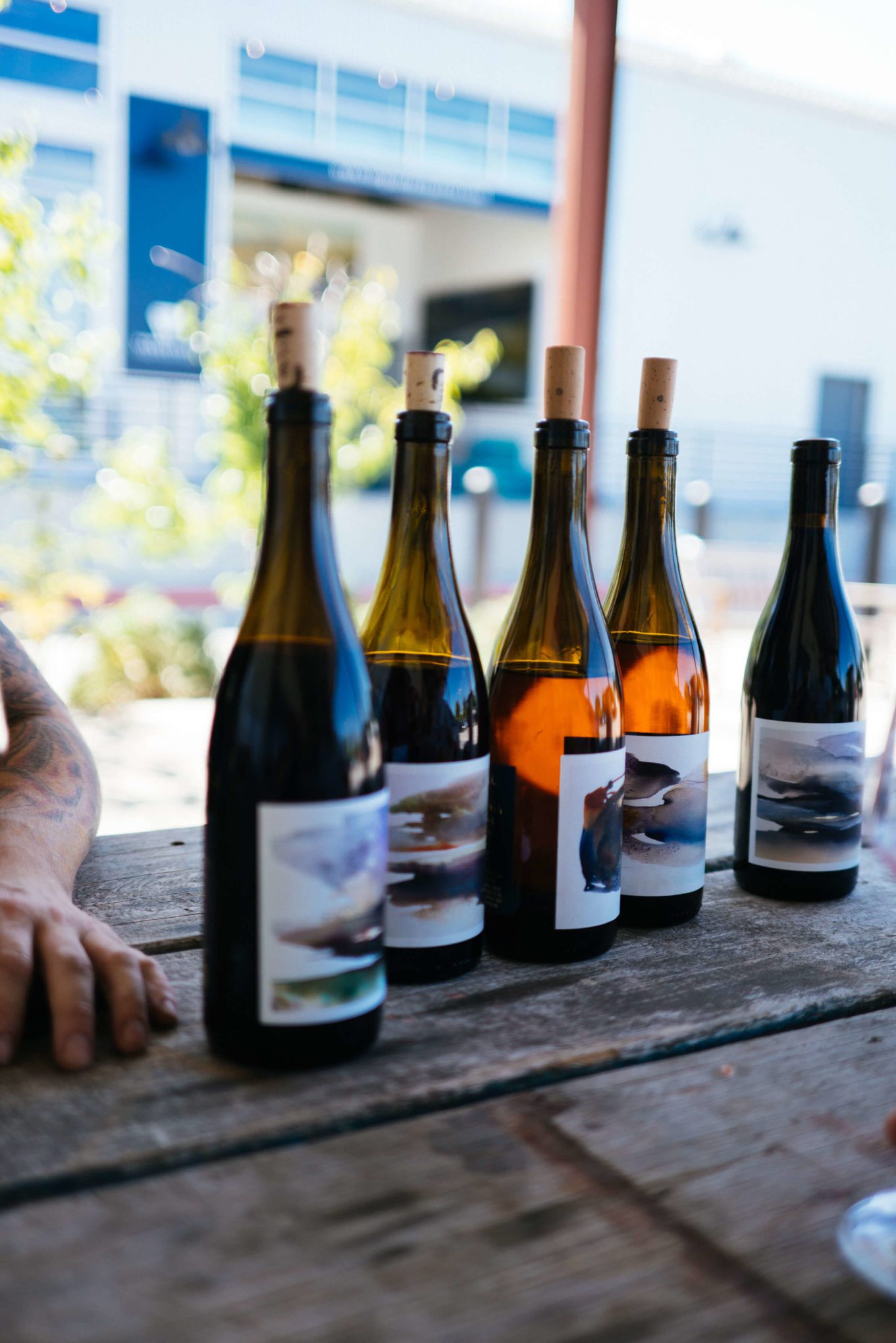 Trying Jolie Laide Wines outside