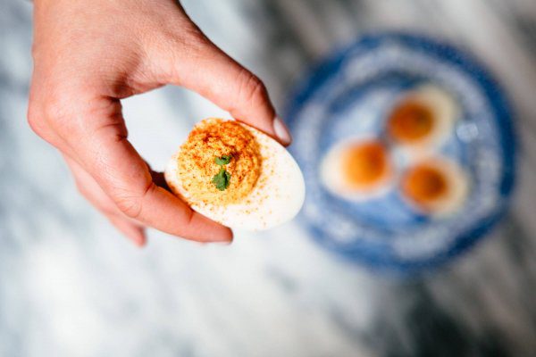 Sriracha Deviled Eggs by The Taste Edit are perfect for BBQs