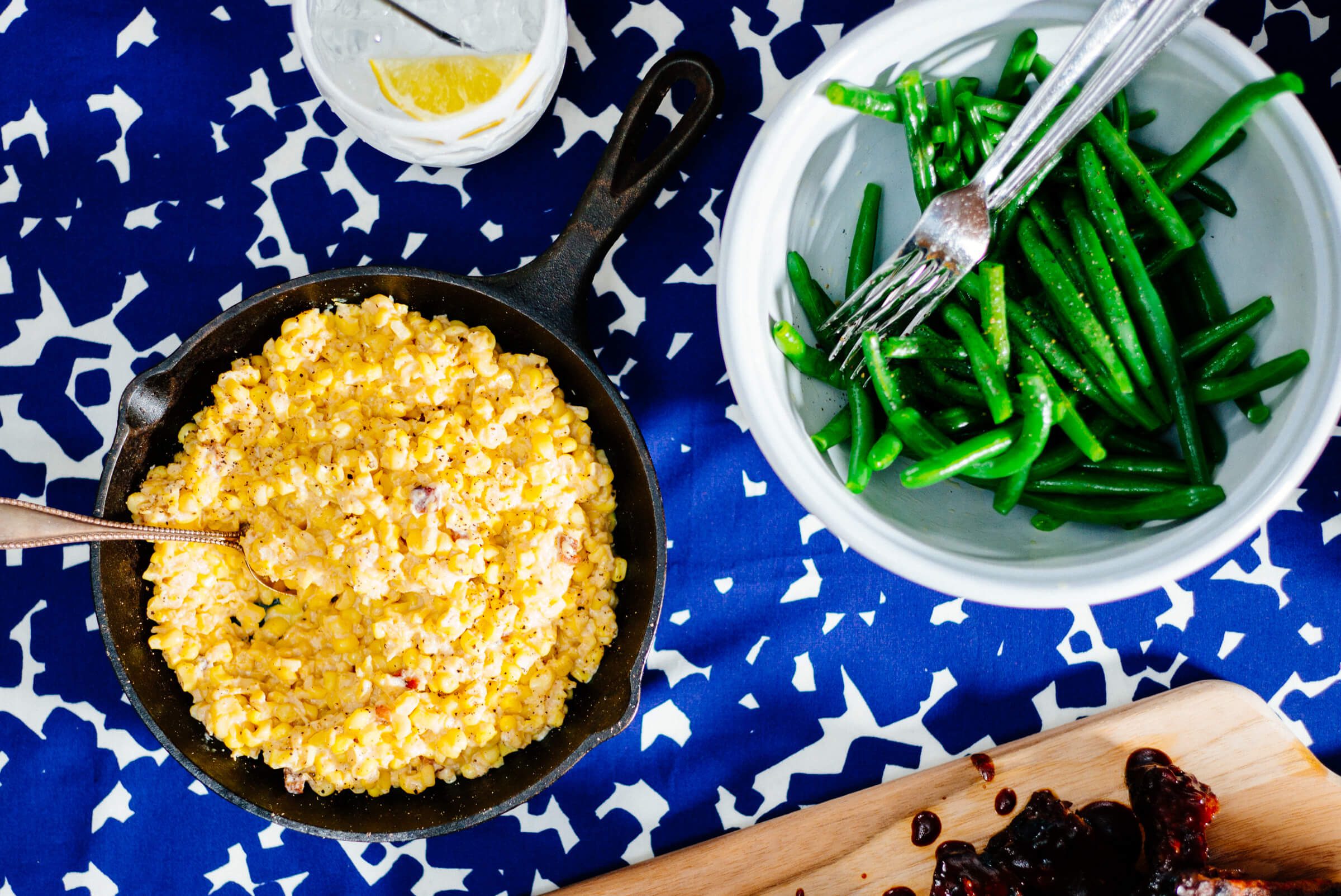 Creamed corn is great to serve at the 4th of July or any summer bbq
