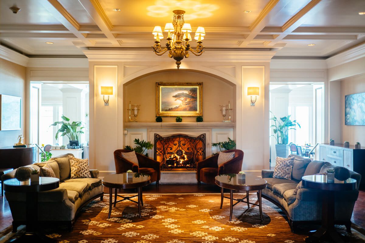 Fireplace at The Ritz-Carlton Half Moon Bay