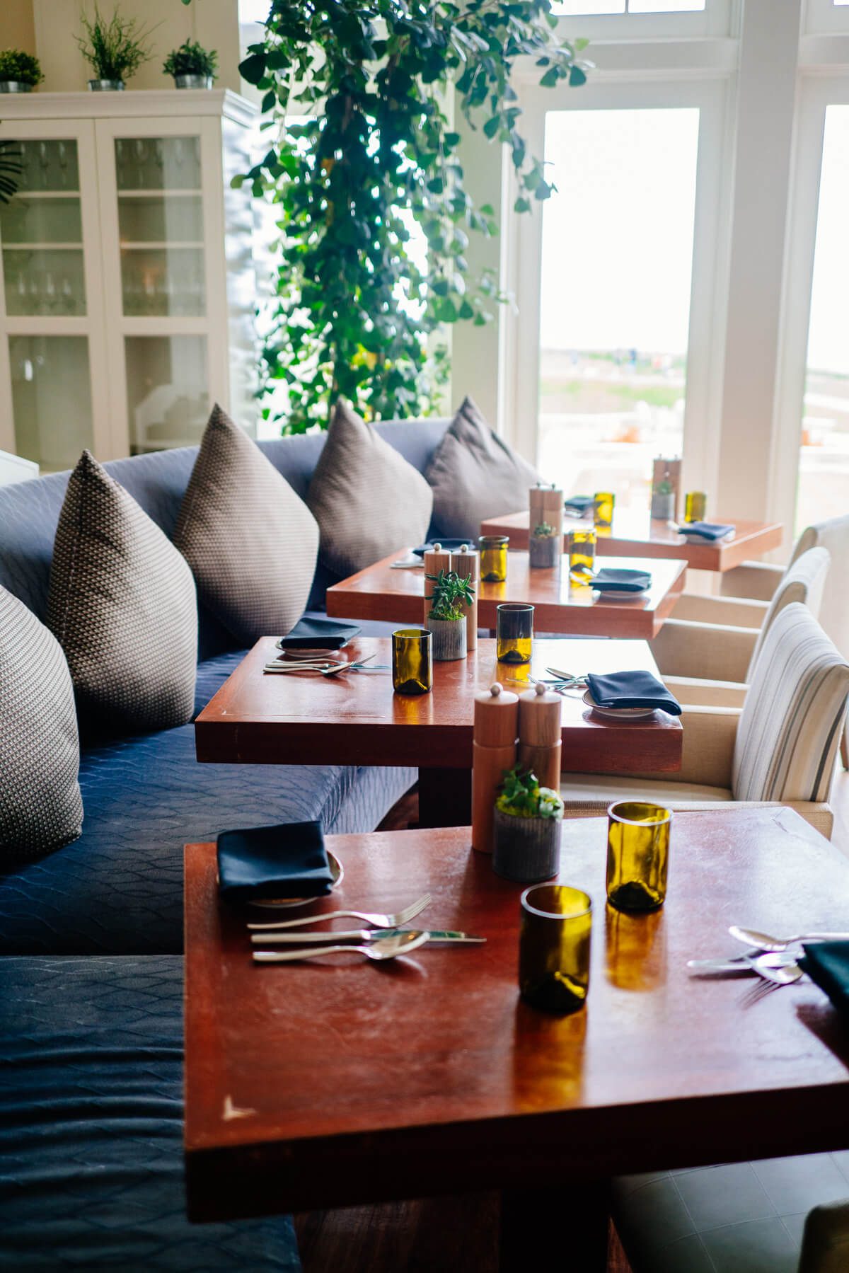 Restaurant overlooking the water at The Ritz-Carlton Half Moon Bay