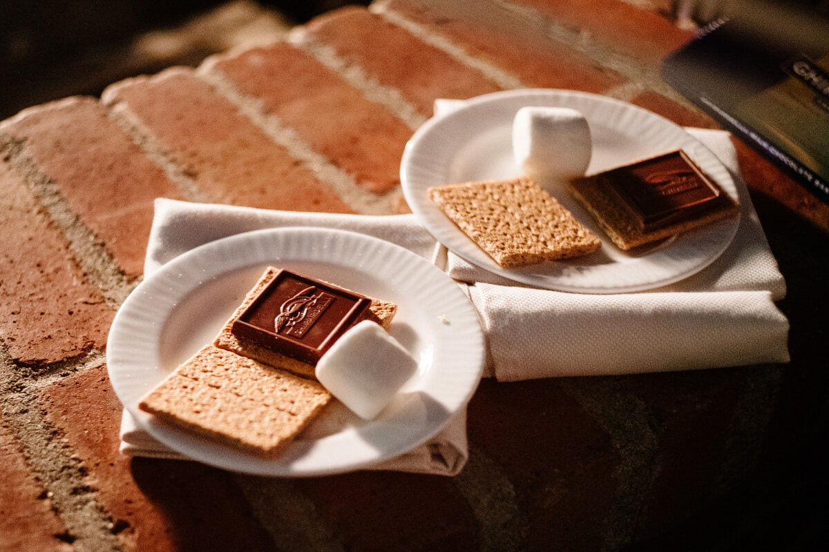 S'mores at the fire pits at The Ritz-Carlton Half Moon Bay