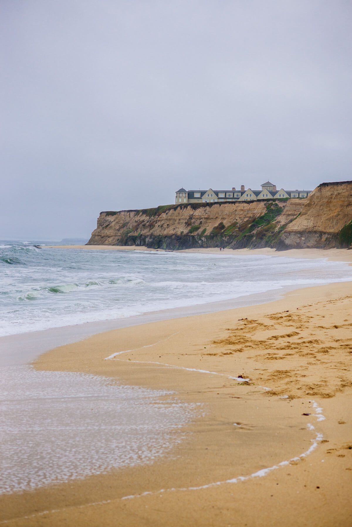 Looking back from the ocean at The Ritz-Carlton Half Moon Bay