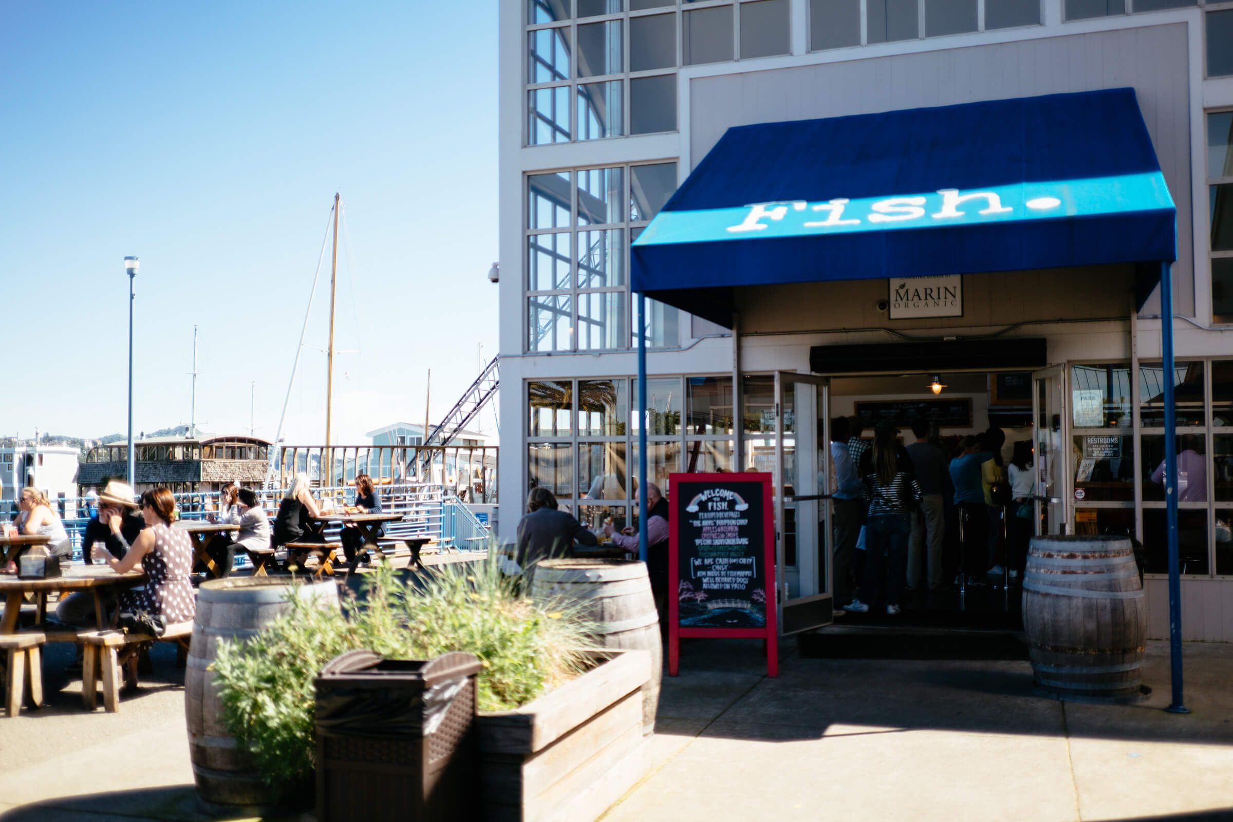 Fish in sausalito is a great place for sustainable and fresh fish