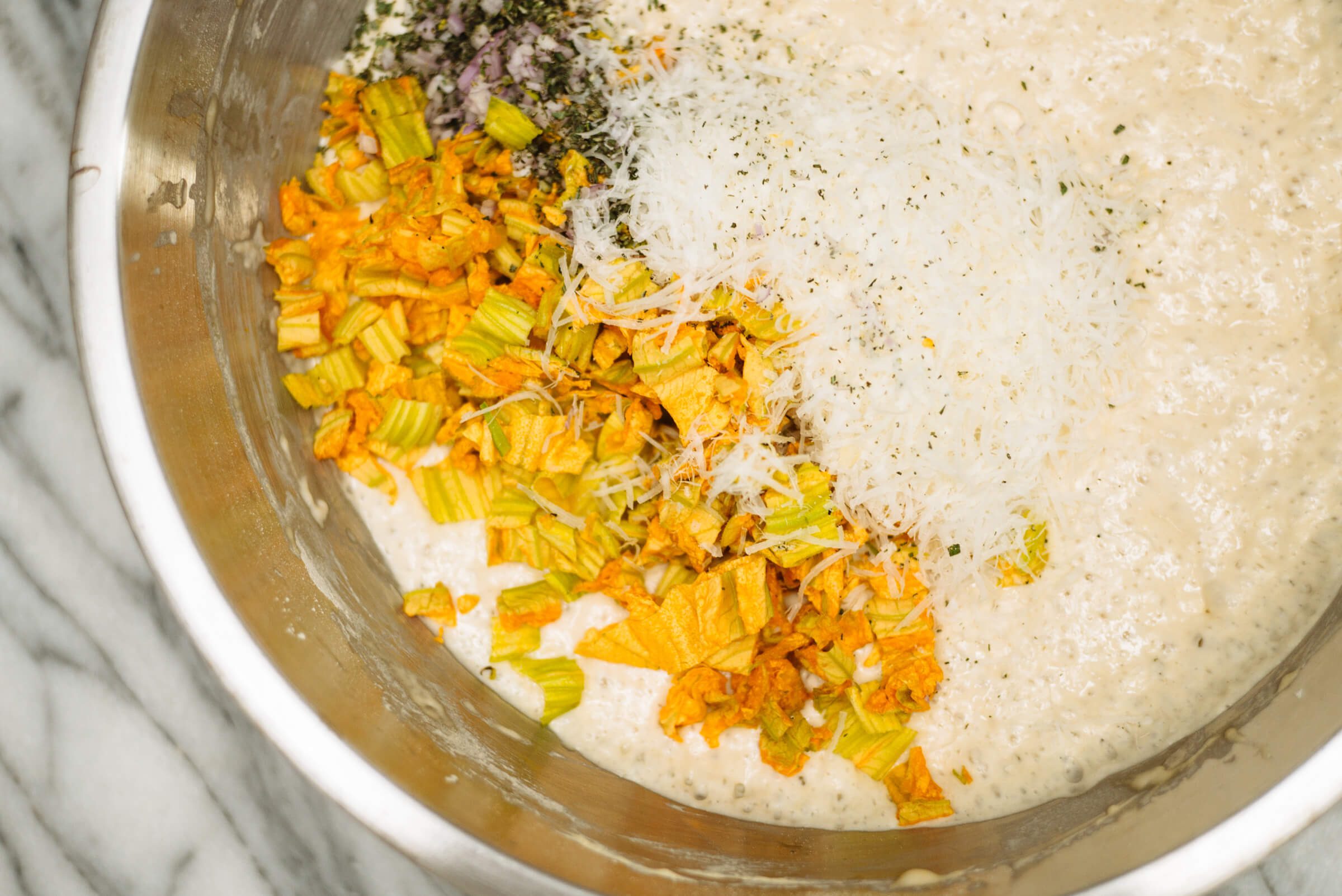 Italian Squash Blossom Fritters The Taste Edit