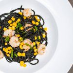 The Taste Edit loves to make Squid Ink Pasta with Rock Shrimp and Corn
