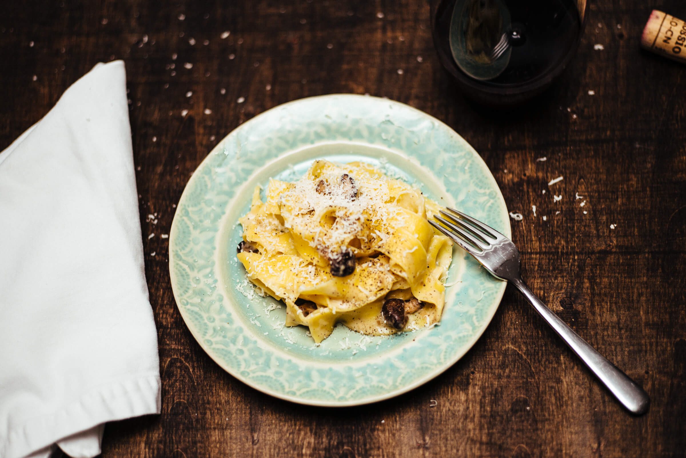 The Taste Edit's best mushroom pappardelle pasta