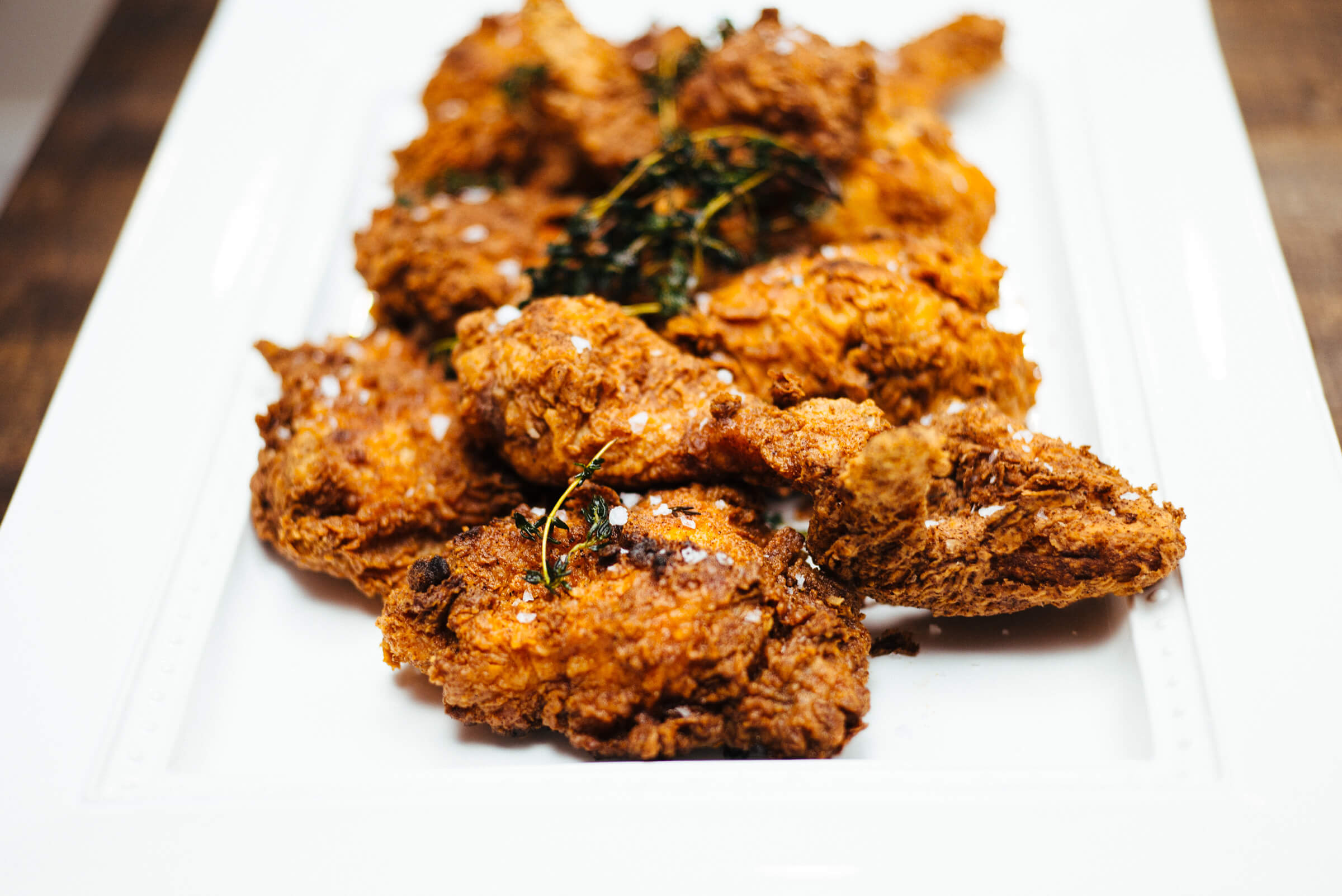Try this spicy buttermilk fried chicken this summer with potato salad or mac and cheese.