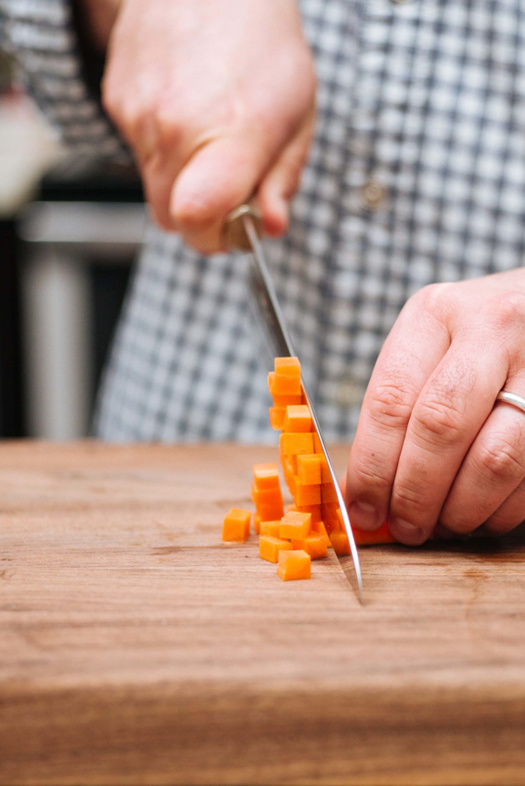 Improve your cooking skill How to Dice a Carrot The Taste Edit