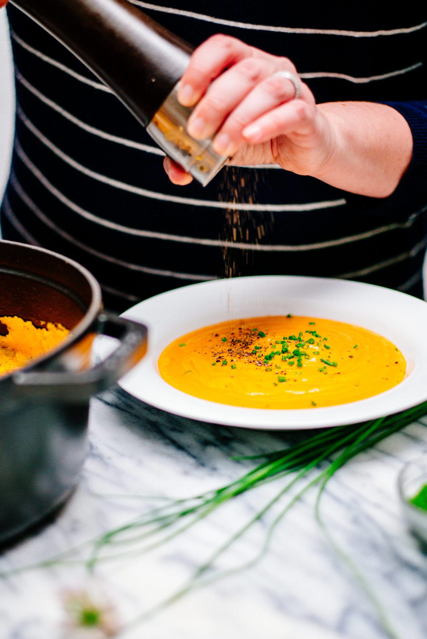 Cracking pepper on the best shrimp bisque recipe