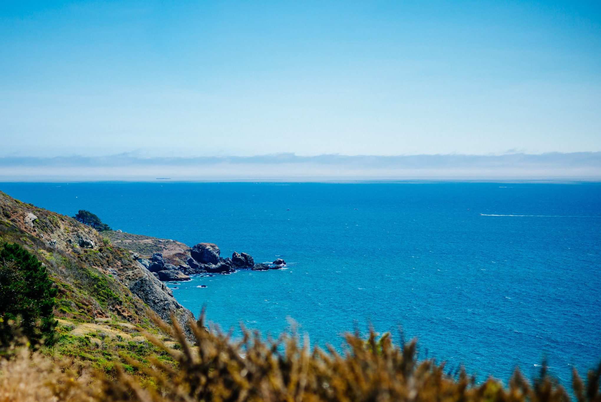 Driving up the California Coastline on Highway 1