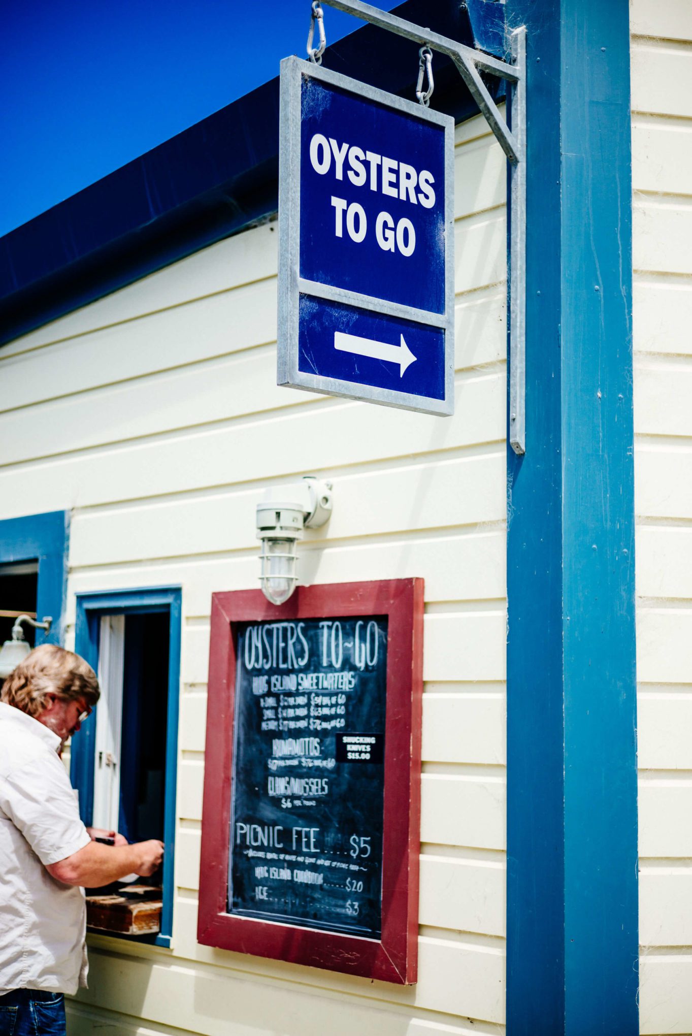 Oysters to Go at Hog Island Oyster Farm in Marshall, Ca - Tamales Bay