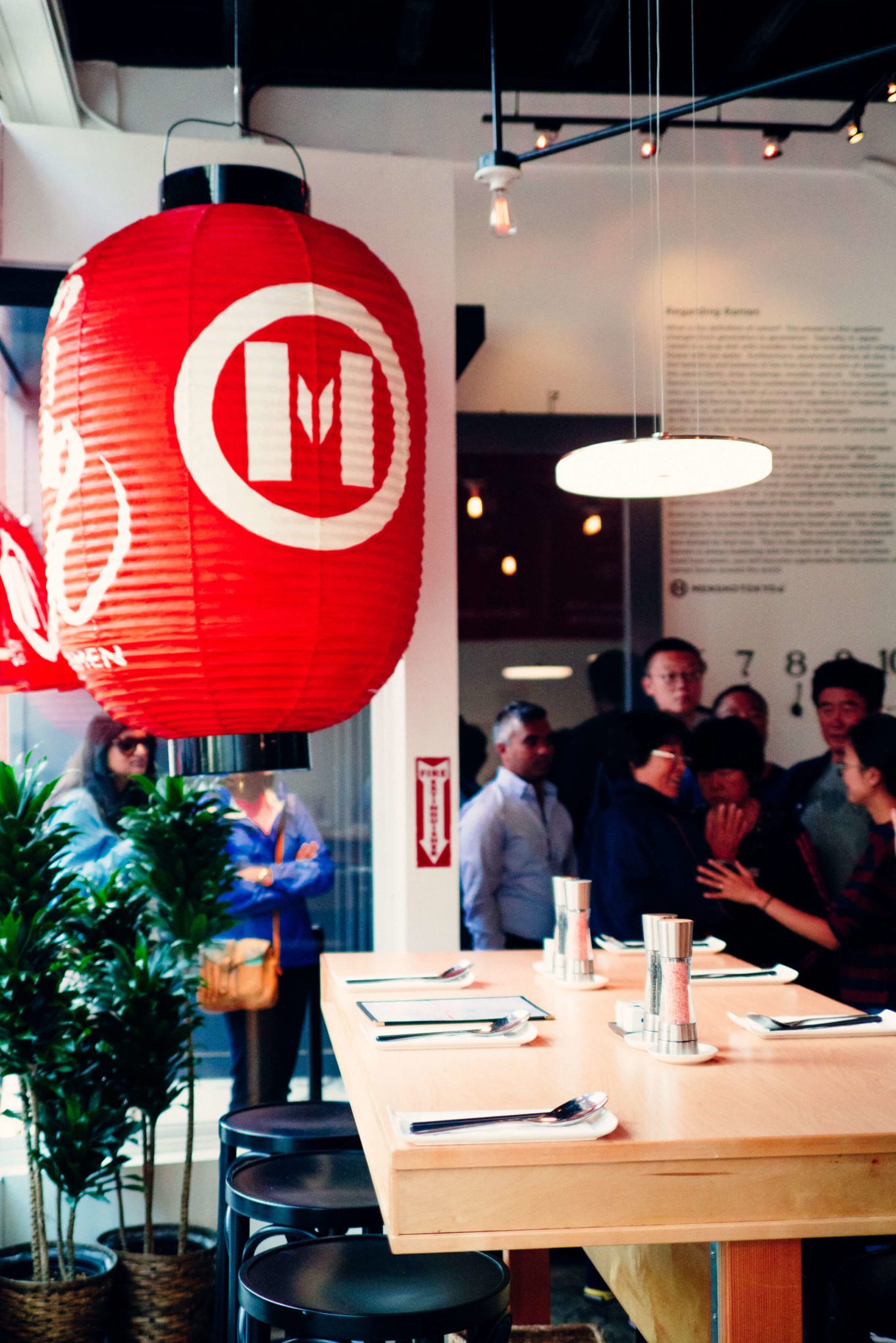 Inside of mensho tokyo SF ramen