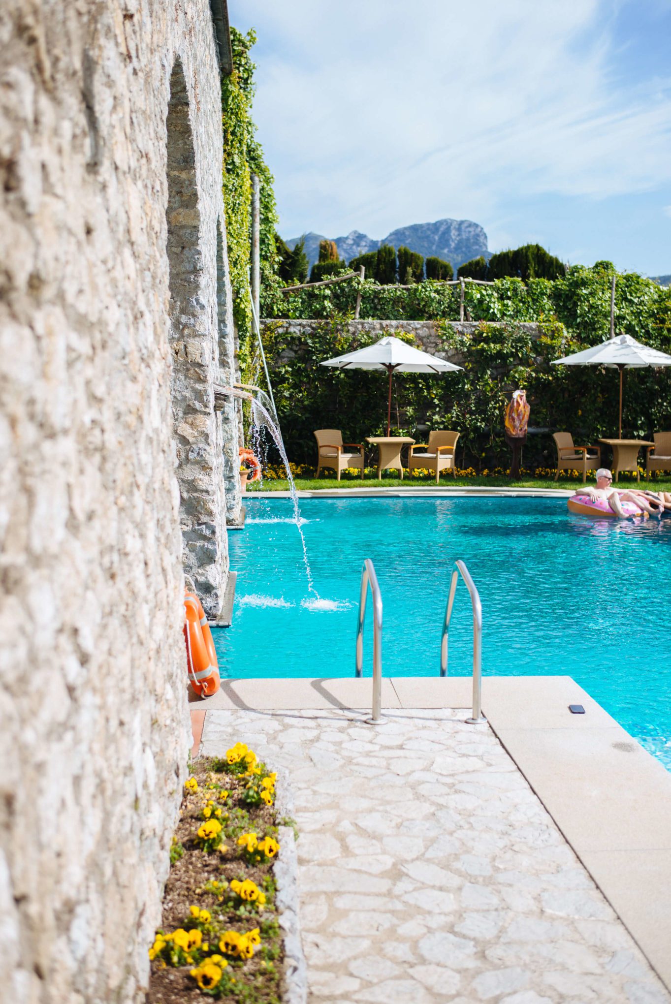 One of the pools at Palazzo Avino in Ravello, The Taste Edit