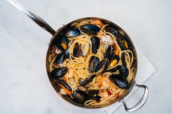 The Taste Edit makes pasta from the rocks made with shellfish like shrimp, muscles, and clams