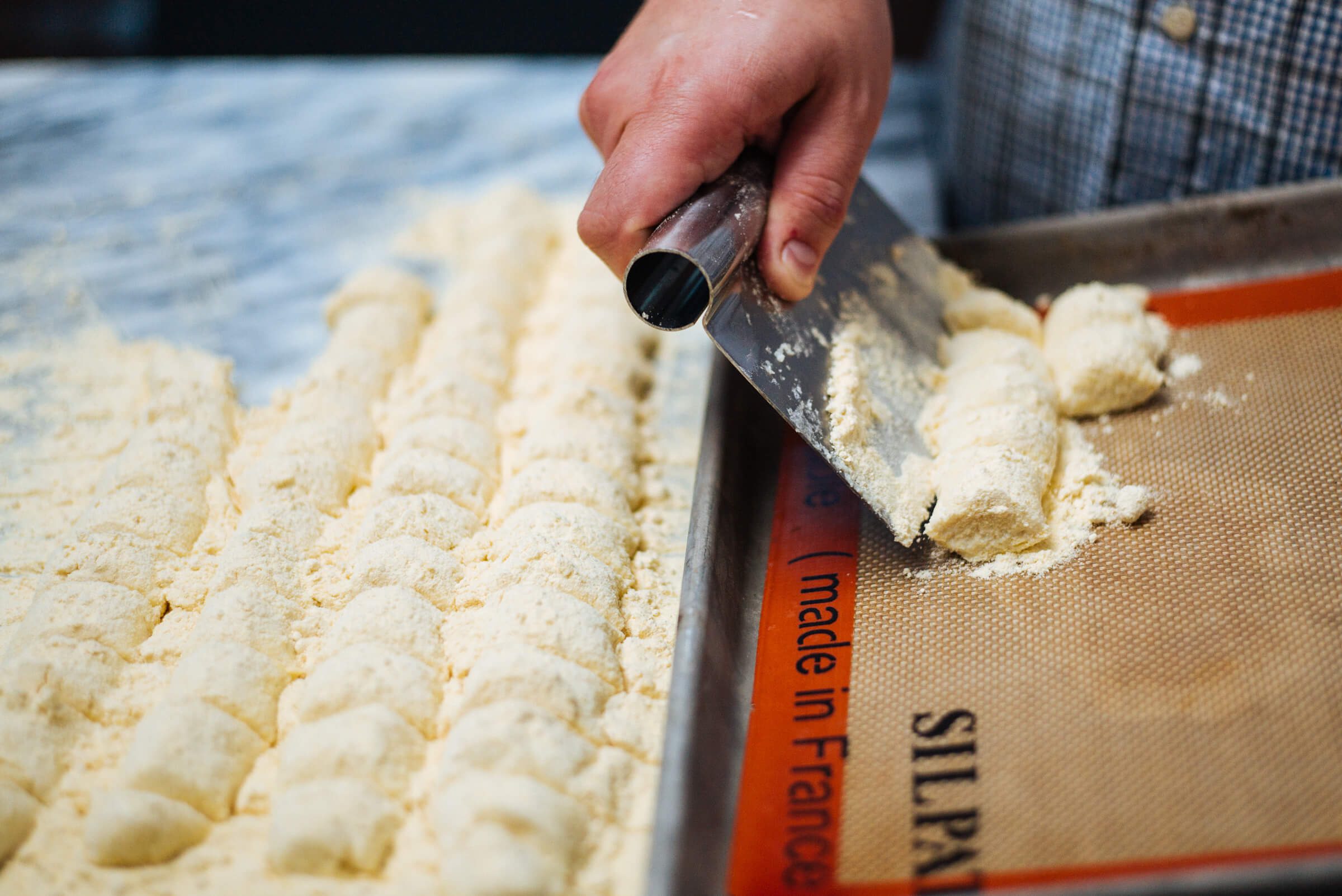 how to make Ricotta Gnocchi by cutting gnocchi