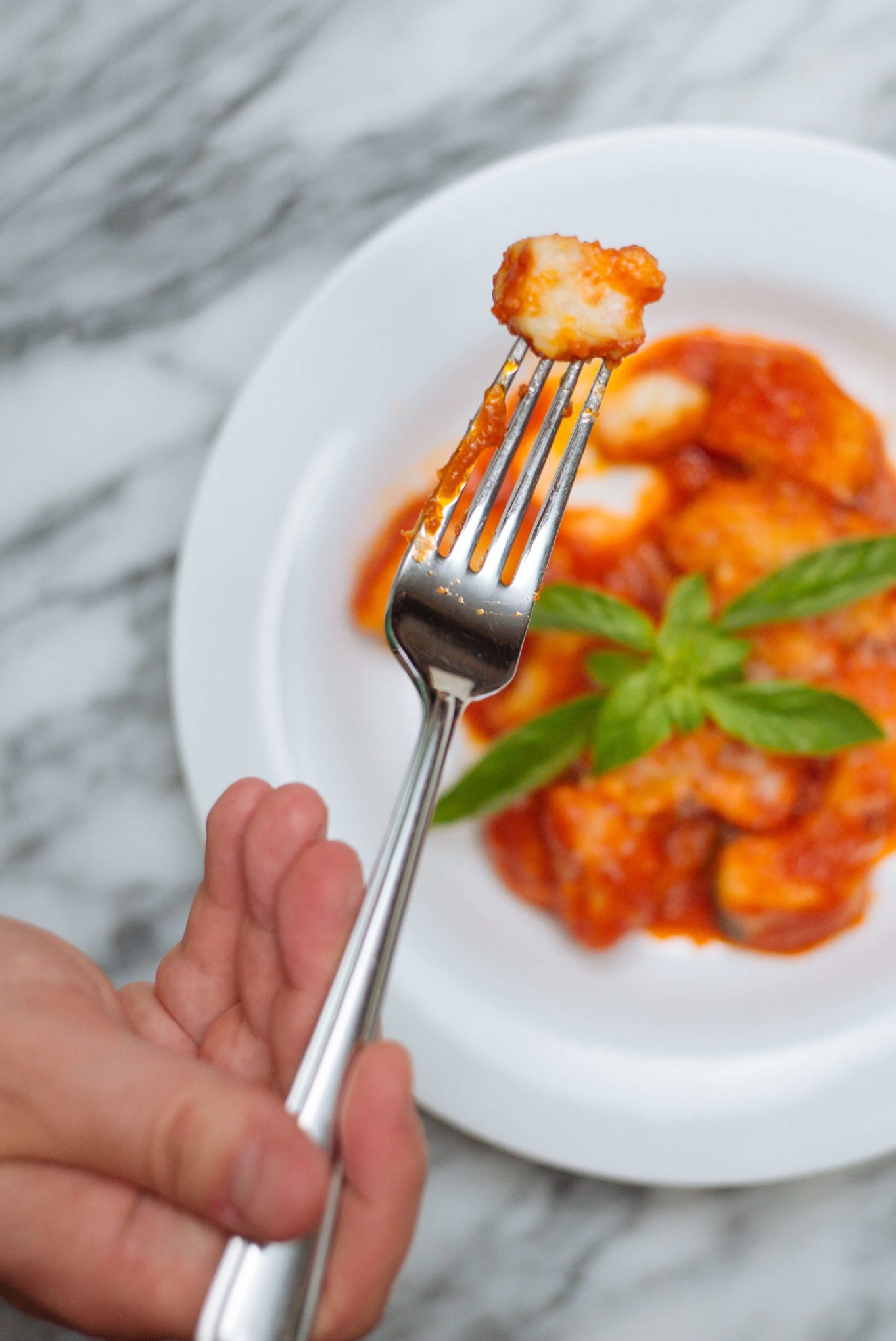 Eating the best ricotta gnocchi with the taste edit