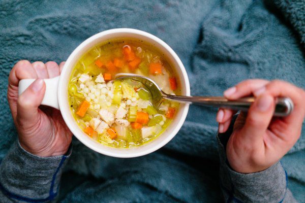 This spicy italian chicken soup is perfect for a sick day
