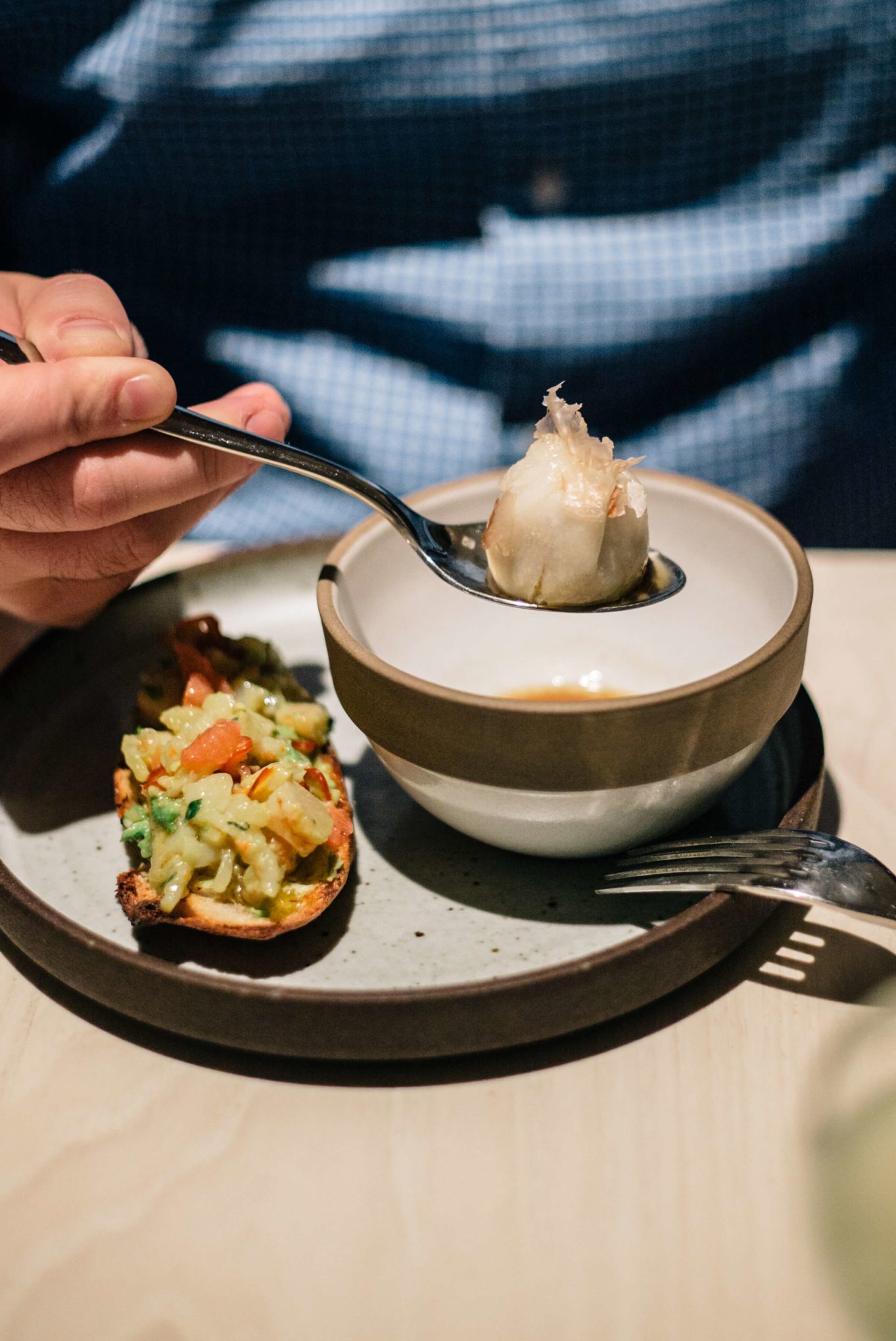 dumplings and shrimp toast at The Morris restaurant in San Francisco - The Taste Edit