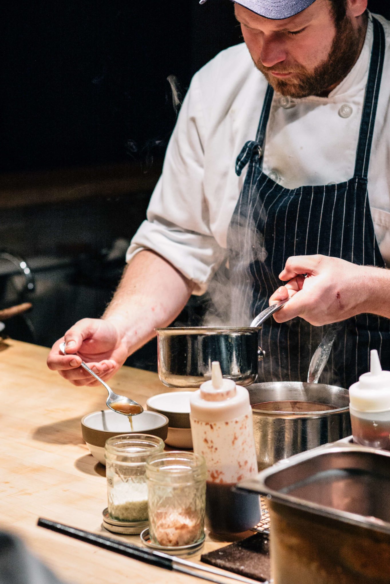 In the open kitchen at The Morris restaurant in San Francisco - The Taste Edit