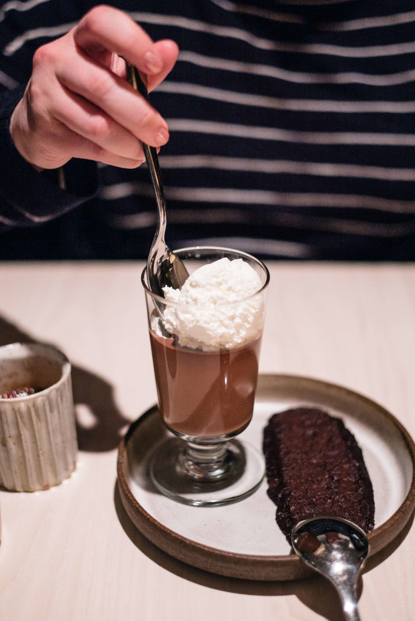 chocolate pudding with amaro at The Morris restaurant in San Francisco - The Taste Edit