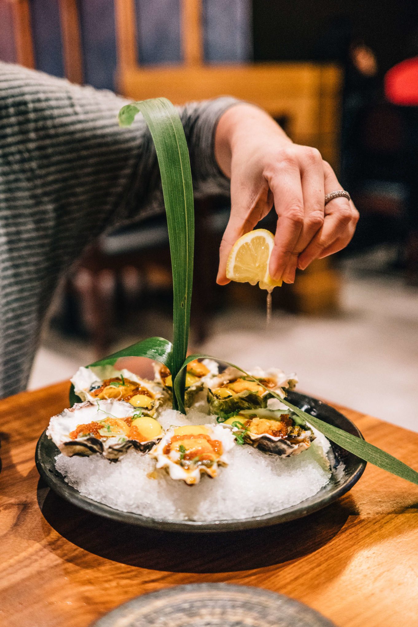 The Taste Edit visits Okane restaurant in San francisco who served decadent oysters