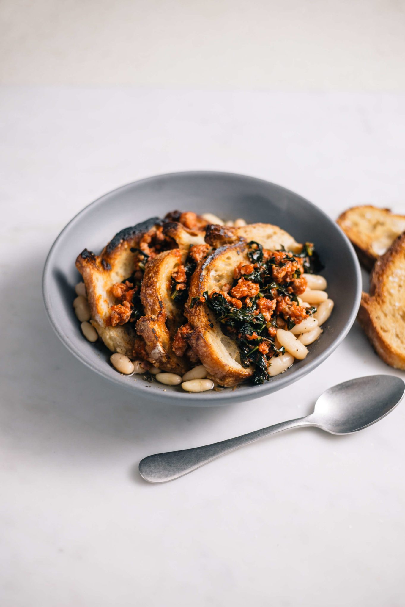 The Taste Edit makes Fabbio Picchi La Zuppa di Dio Italian Soup made with beans, kale, tomatoes, bread, and sausage