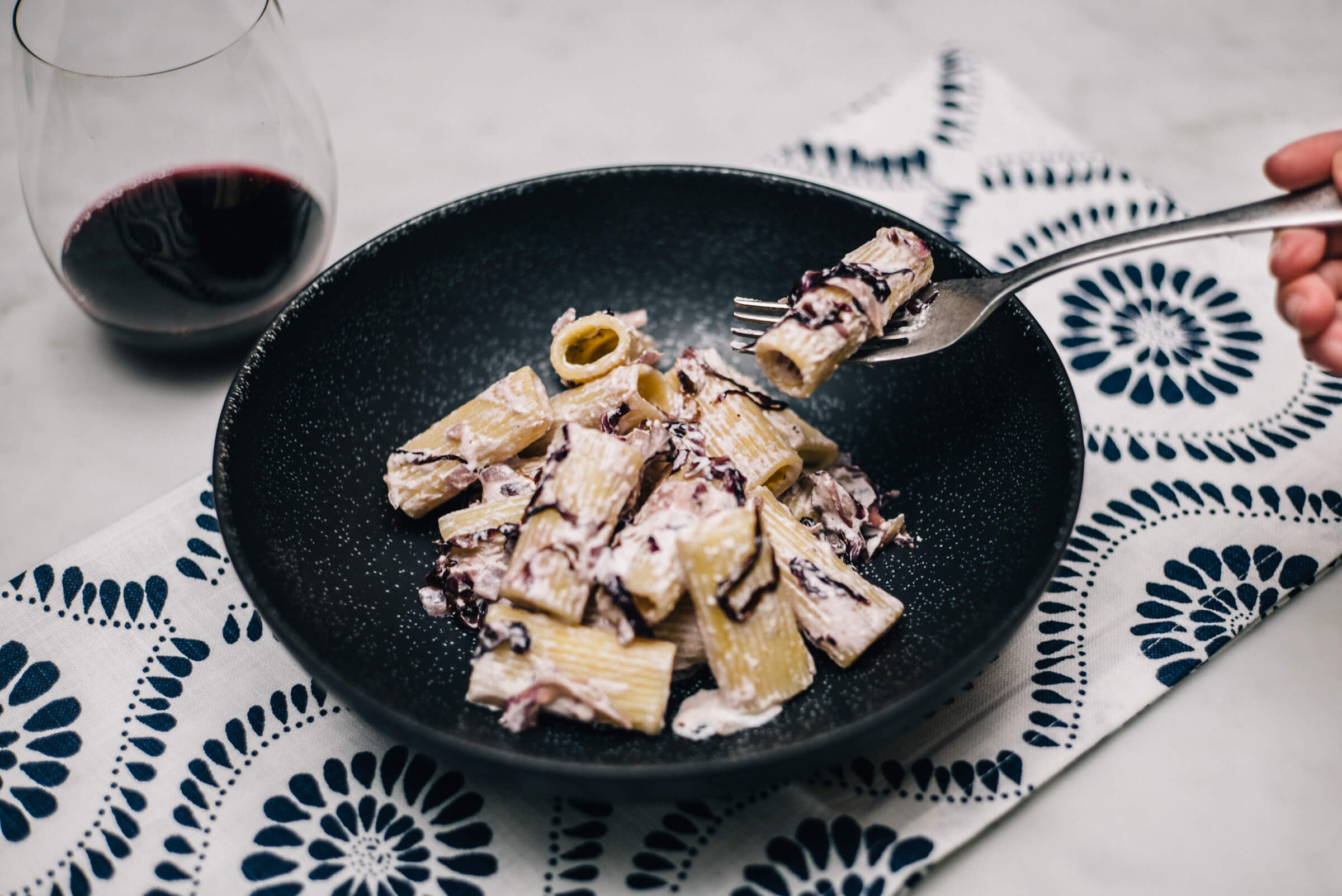 Pasta with Radicchio and Ricotta pasta recipe with The Taste Edit
