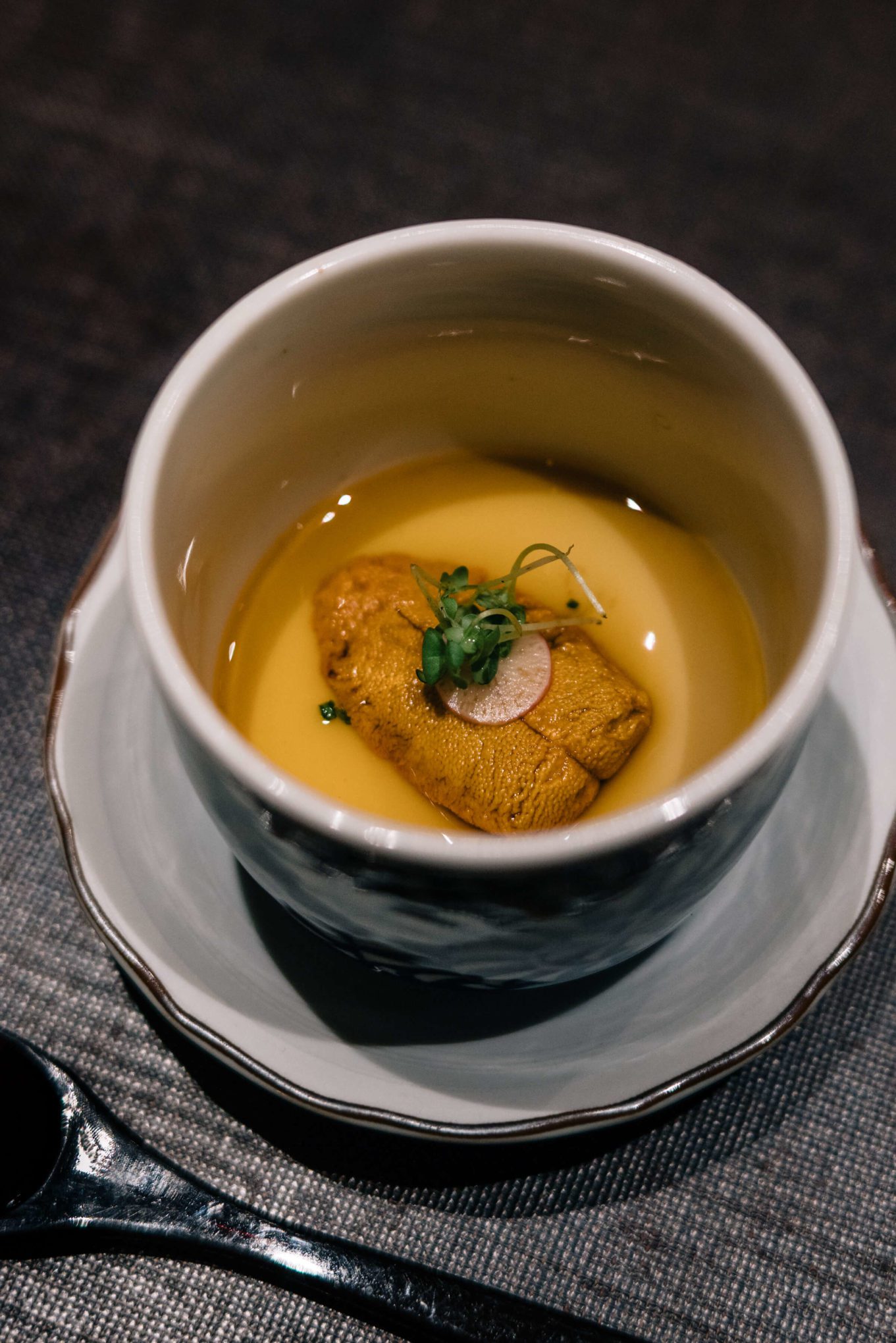 Uni flown in from Japan at San Francisco's Omakase restaurant, The Taste Edit