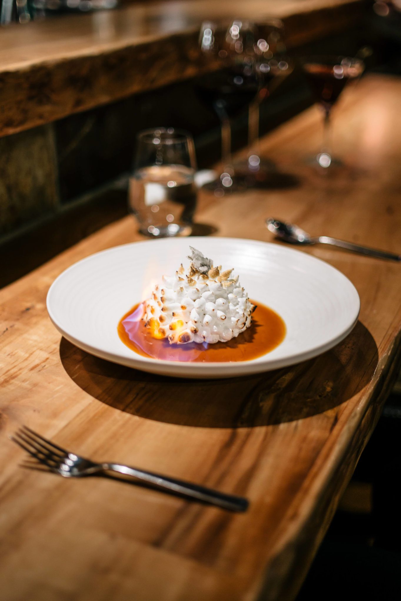 Northern Lights gluten free dessert from Chef Mark Jeffers at Manzanita Restaurant at The Ritz-Carlton, Lake Tahoe, The Taste Edit
