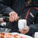 The Ritz-Carlton Lake Tahoe with shrimp and pouring Moet Chandon by the fire, The Taste Edit