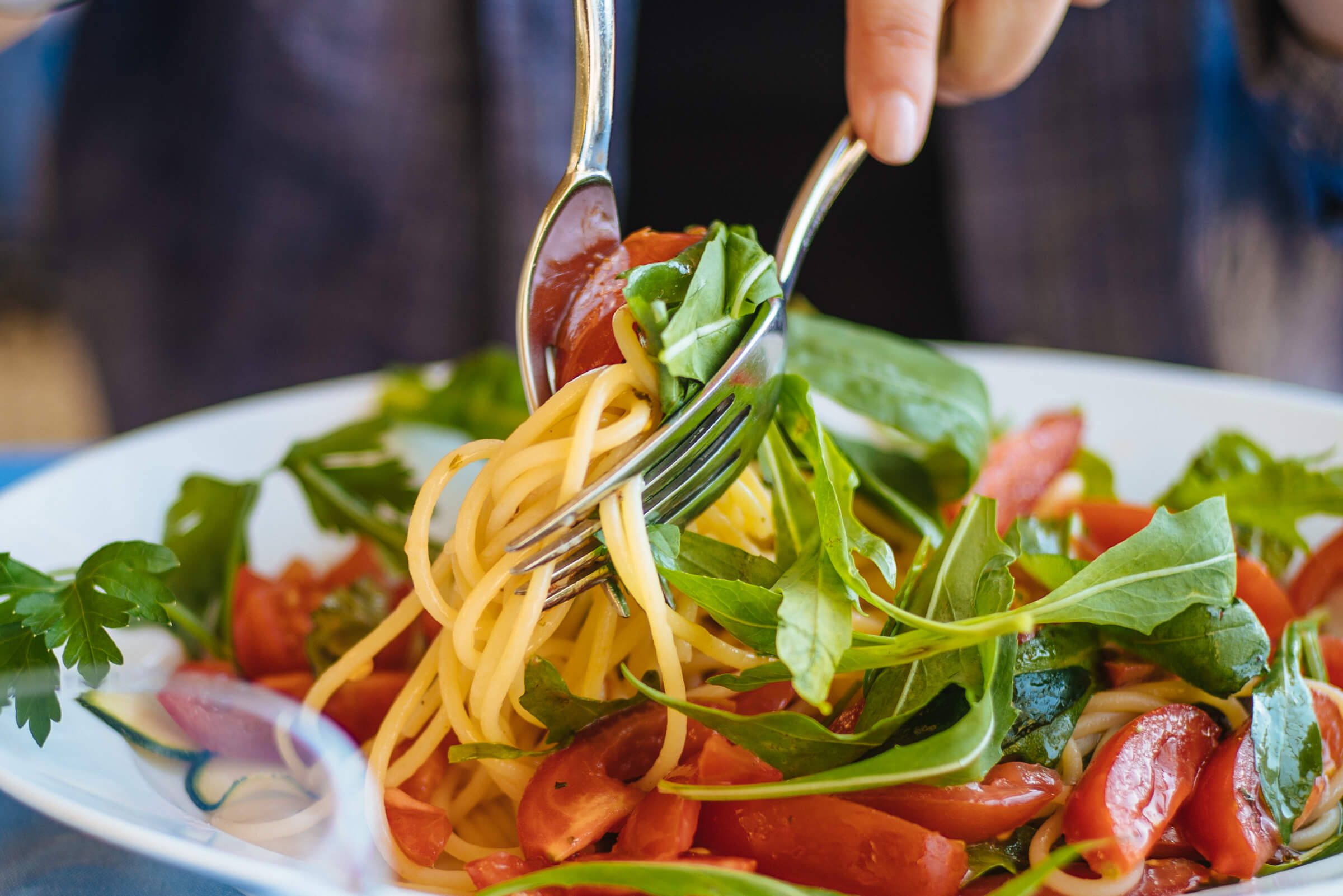 Capri Pasta With Tomatoes and Arugula - The Taste Edit