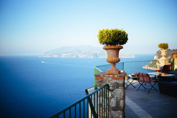 Overlook on the balcony off Hotel Caesar Augustus Capri Italy, The Taste Edit